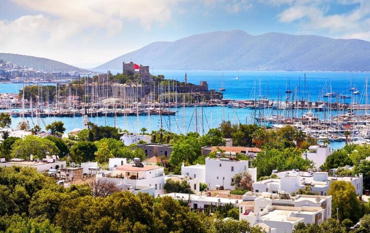 Visiting Bodrum from the Bozburun Peninsula